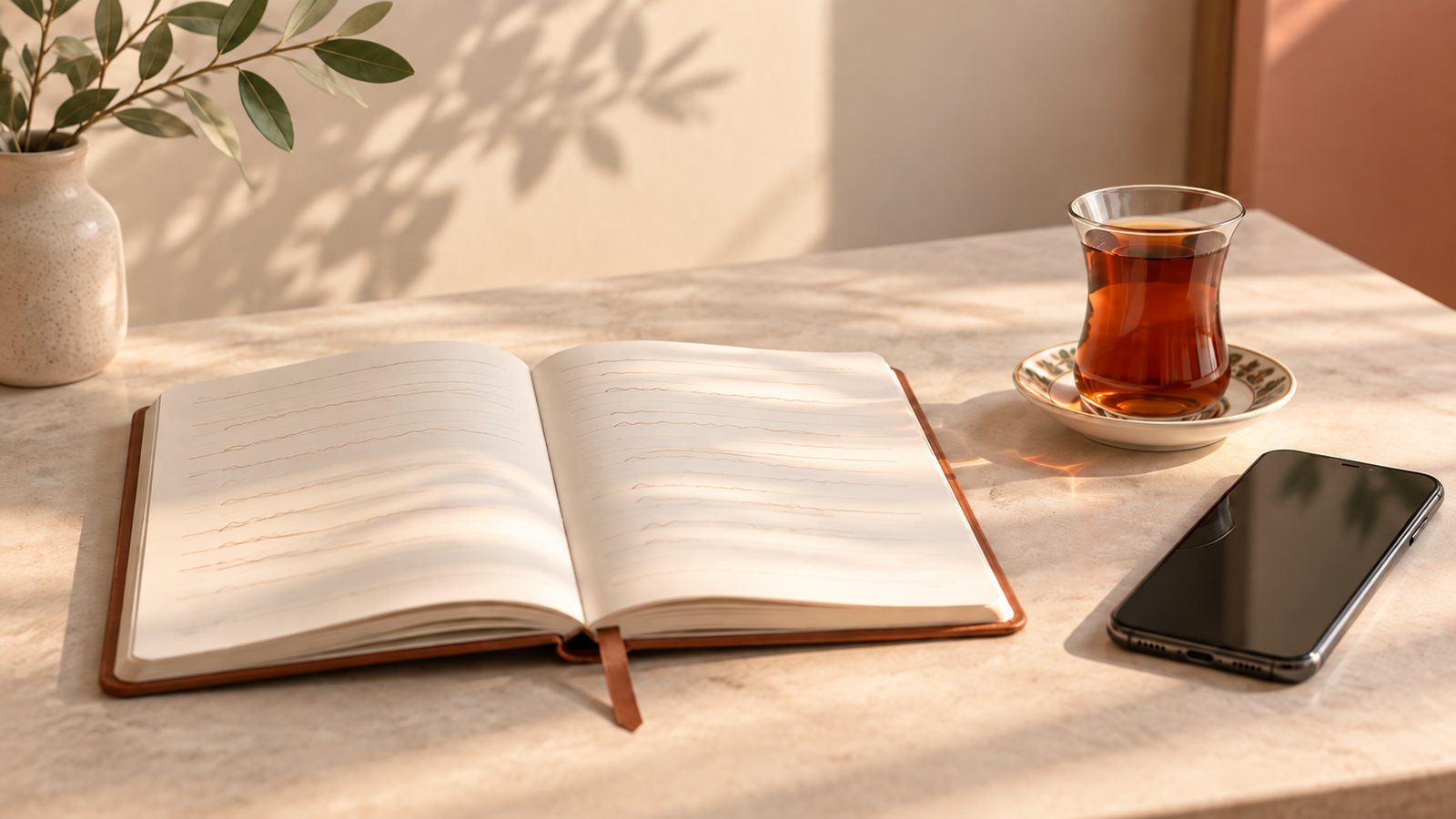 دفترچه و چای و گوشی؛ شروع دوباره