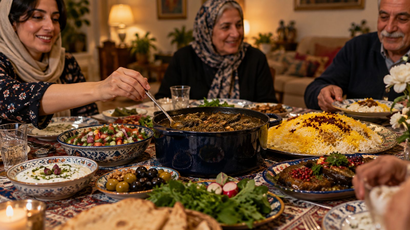 مهمانی ایرانی و ثبت کالری