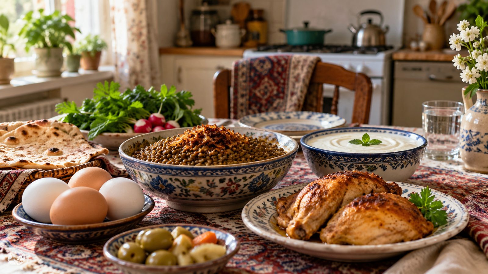 پروتئین سفره ایرانی؛ عدس و ماست