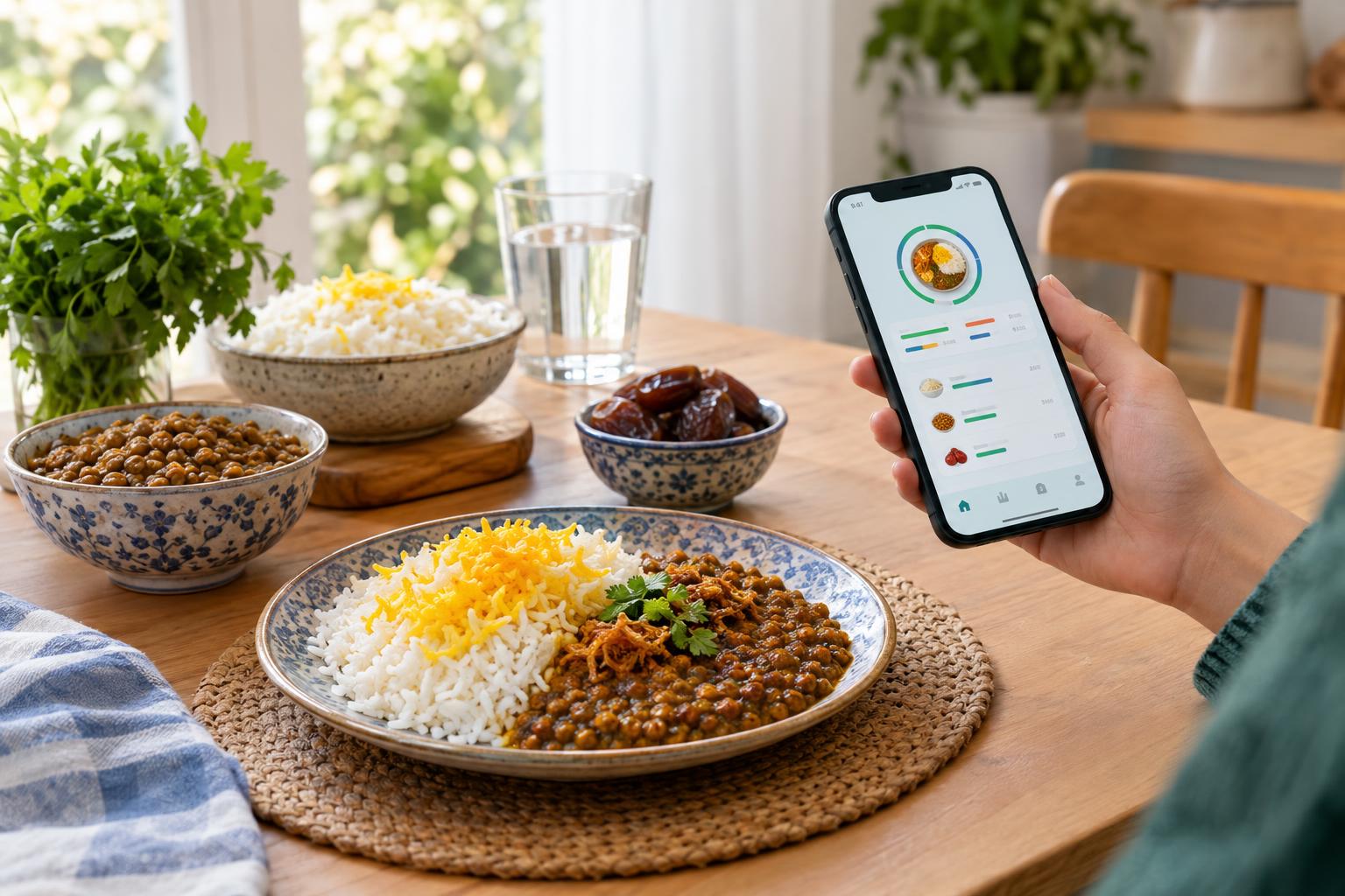 کربوهیدرات غذاهای ایرانی؛ جدول سهم و راهنمای ثبت